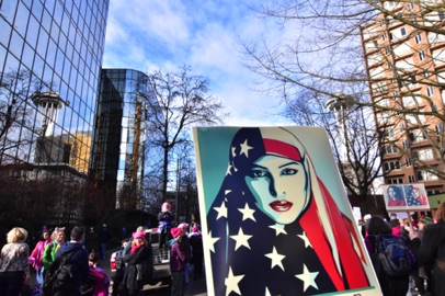 Women's March, Seattle, Jan. 21, 2017.